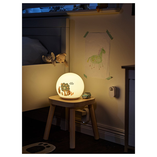BRUMMIG LED table lamp, forest patterned