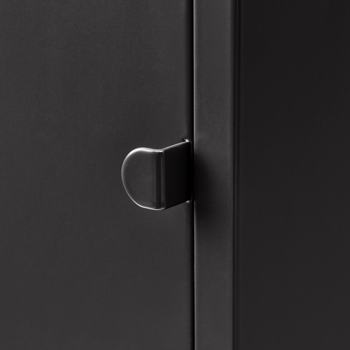 LIXHULT Storage combination, anthracite, 140x35x142 cm