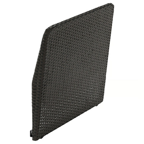 VITTSKÄR Backrest for modular sofa, outdoor, plastic rattan outdoor/dark grey