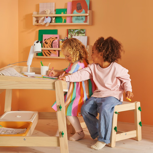 FLISAT Children's desk, height adjustable/green