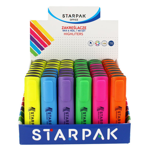 Starpak Highlighters 6 Colours 48pcs