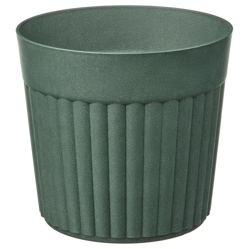 FRÄKENVÄXT Plant pot, in/outdoor/deep green, 24 cm