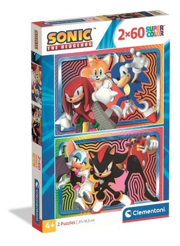 Clementoni Children's Puzzle Sonic the Hedgehog 2x60 4+