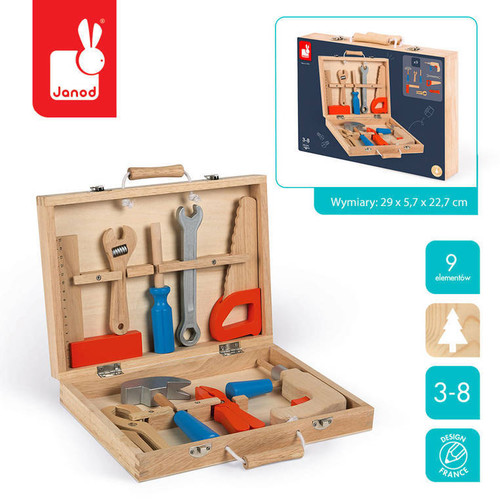 Janod Brico'Kids Wooden Tool Box 3+