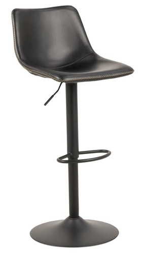 Bar Stool Oregon PU, high, black