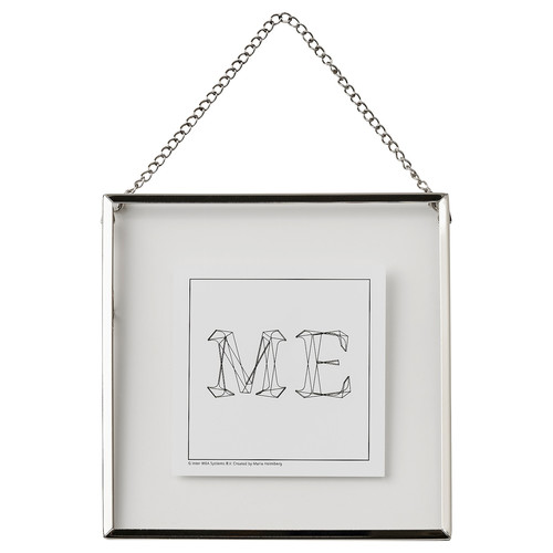 LERBODA Frame, silver-colour, 16x16 cm