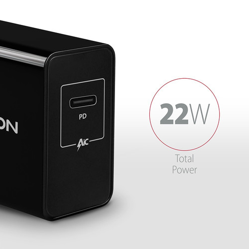 AXAGON Wall Charger EU Plug ACU-PD22 1xQC.0/AFC/FCP/PD