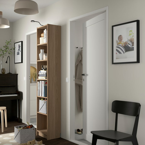 BILLY Bookcase, oak effect, 40x28x202 cm