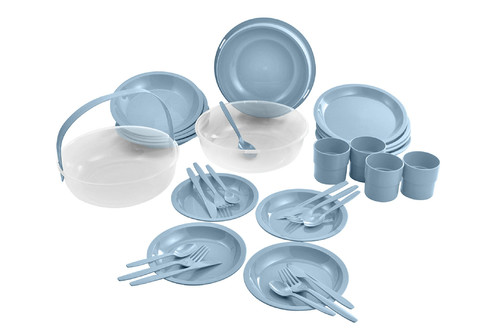 Curver Plastic Picnic and Camping Set, blue
