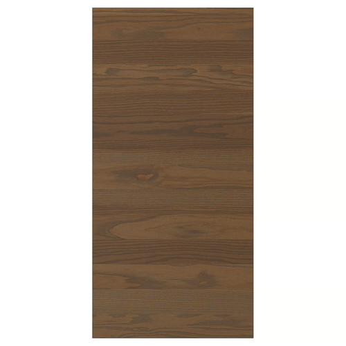 STENSTA Cover panel, dark brown ash veneer, 39x80 cm