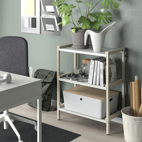 KUGGIS Box, white, 37x54x21 cm