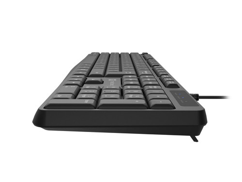 NATEC Keyboard Nautilus US, slim, black