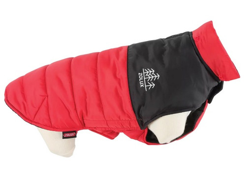 Zolux Quilted Dog Coat Winter Jacket Mountain 30cm, red