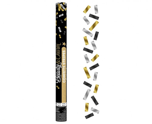 Confetti Stripes 40cm, gold-black