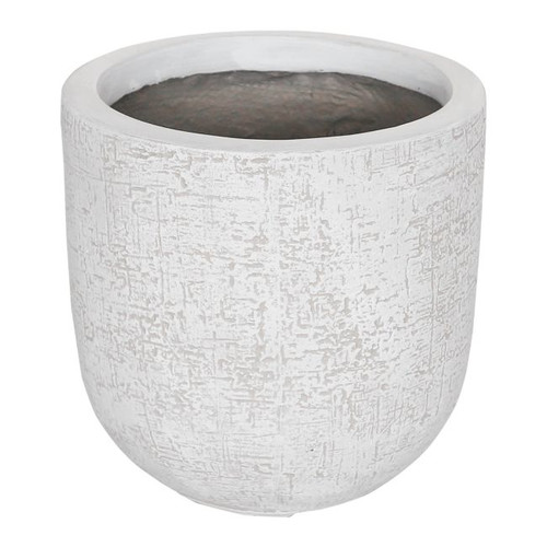 Outdoor Plant Pot Strata 25 cm, white