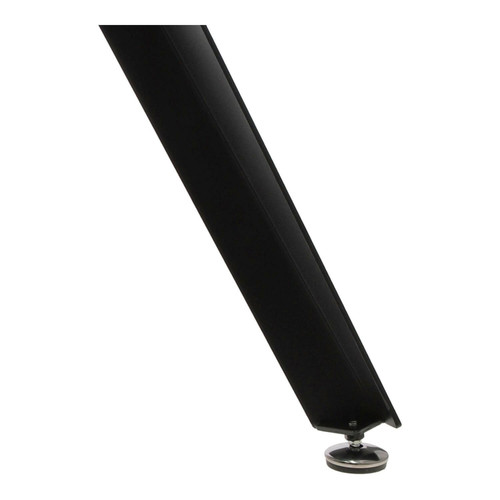 Dining Table Troy 90cm, transparent/black