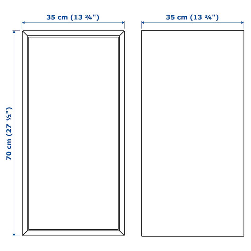 EKET Cabinet w door and 1 shelf, white, 35x35x70 cm