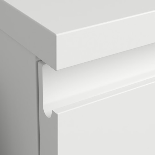 STORKLINTA Chest of 5 drawers, white, 40x50x120 cm