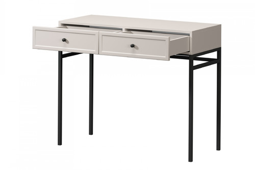 Console Table Lorini 100, cashmere, black knobs