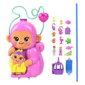 Polly Pocket Monkey Mama Purse Compact HWP04 4+