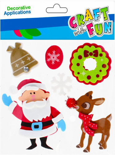 Craft Christmas Self-Adhesive Decorative Stickers 6pcs