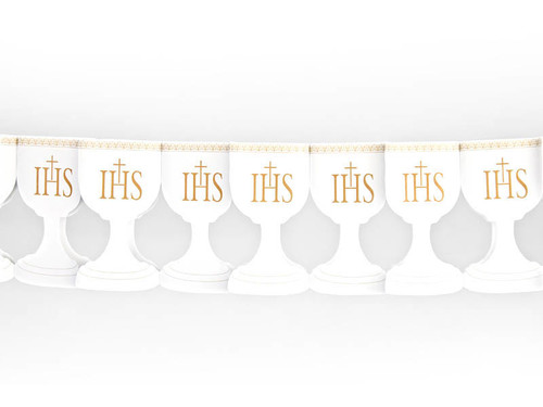 Decorative Paper Garland IHS Holy Communion 3m 1pc