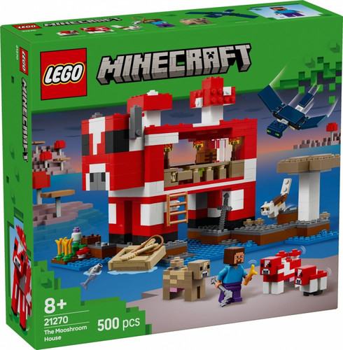 LEGO Minecraft The Mooshroom House 8+