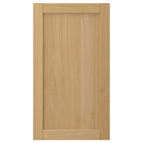 FORSBACKA Front for dishwasher, oak, 45x80 cm