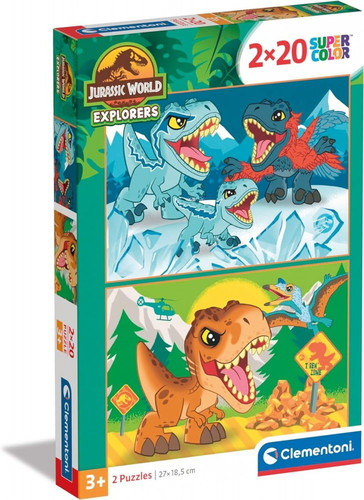 Clementoni Children's Puzzle Jurassic World 2x20pcs 3+