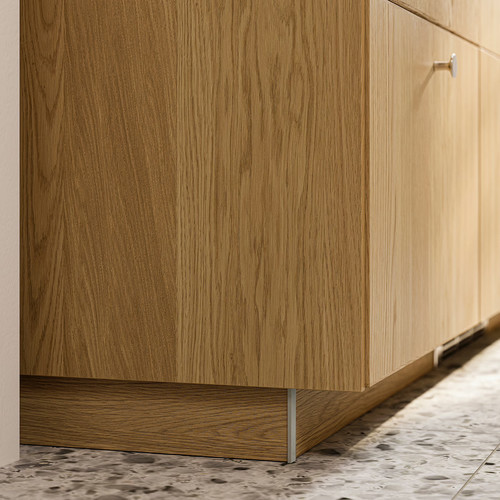 SINARP Plinth, oak effect, 220x8 cm