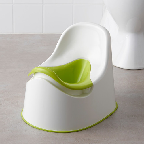LOCKIG Children's potty, white green, green