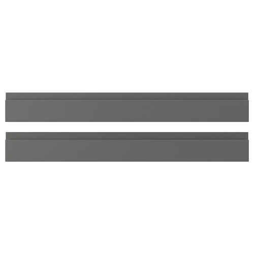 VOXTORP Drawer front, dark grey, 80x10 cm