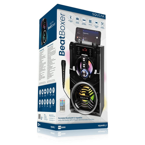 Squeak Bluetooth Speaker BeatBoxer 5.1 Karaoke 20W SQ1000
