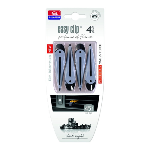 Dr.Marcus Car Air Freshener Easy Clip 4pcs, dark night