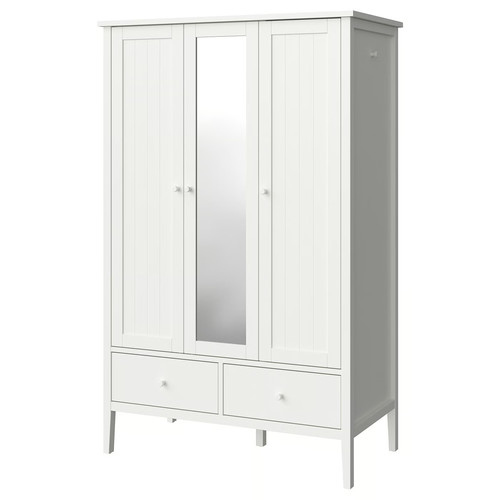 GULLABERG Wardrobe, white, 128x64x201 cm