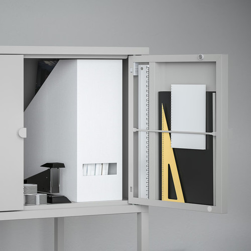 LIXHULT Cabinet, metal, grey, 60x35 cm
