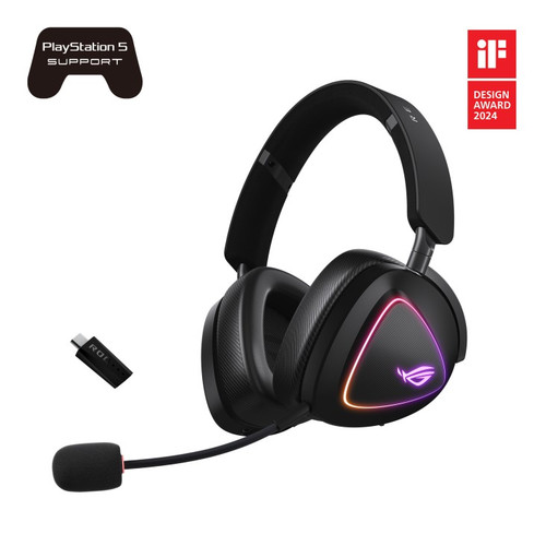 Asus Headphones ROG Delta II Wirel ess 2.4GHz/BT/3.5 connection for PC