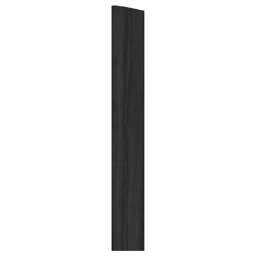 METOD Cover strip vertical, wood effect black, 220 cm