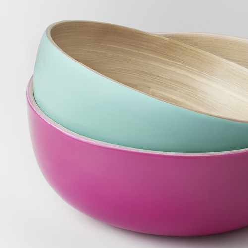 ÅKERHALLON Serving bowl, set of 2, bamboo