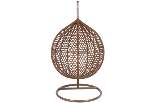 Hanging Cocoon Chair BALI LUX, in-/outdoor, brown