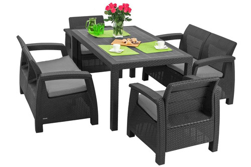 Outdoor Furniture Set CORFU FIESTA II, graphite