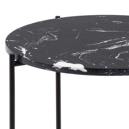 Coffee Table Avila, high, black marble
