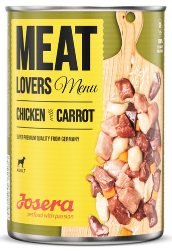 Josera Meat Lovers Menu Chicken & Carrot Wet Dog Food 400g