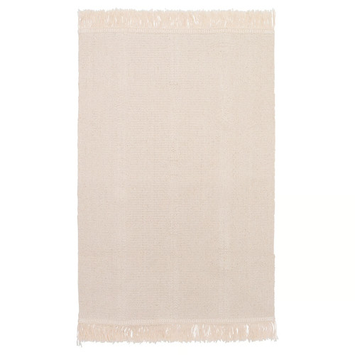 SORTSÖ Rug, flatwoven, unbleached, 55x85 cm