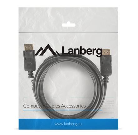 Lanberg Cable DisplayPort M/M 4K 3M black