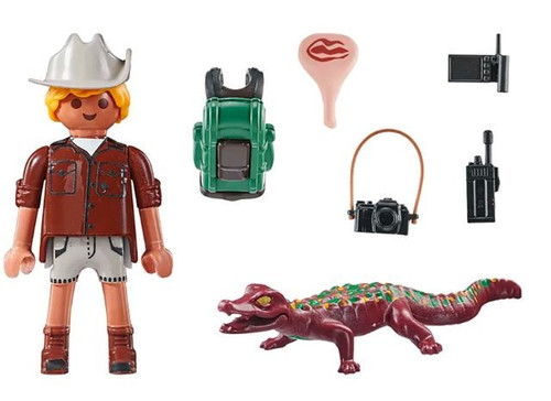 Playmobil Special Plus Researcher with young caiman 4+