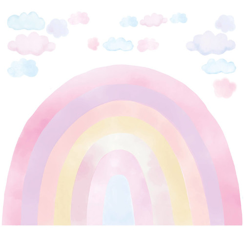 Wall Sticker Set 90x134cm - Rainbow Pink