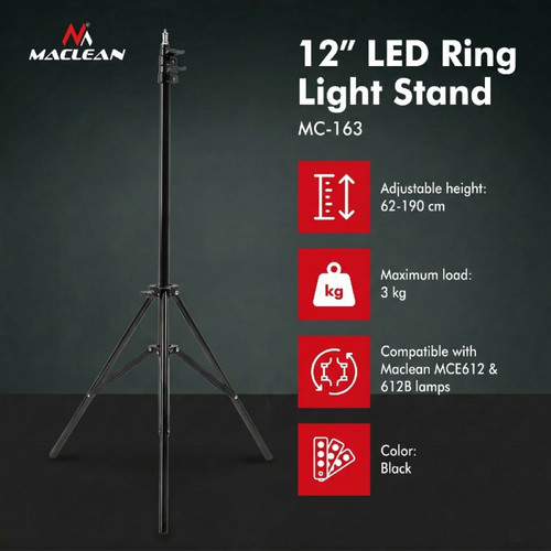 Maclean Tripod for 12" MC-163 Ring Light