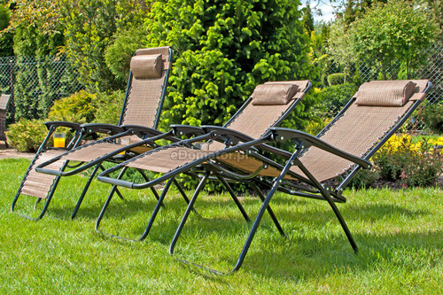 Sun Lounger ZERO GRAVITY, brown