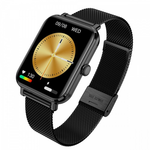 Garett Smartwatch GRC Classic, black steel